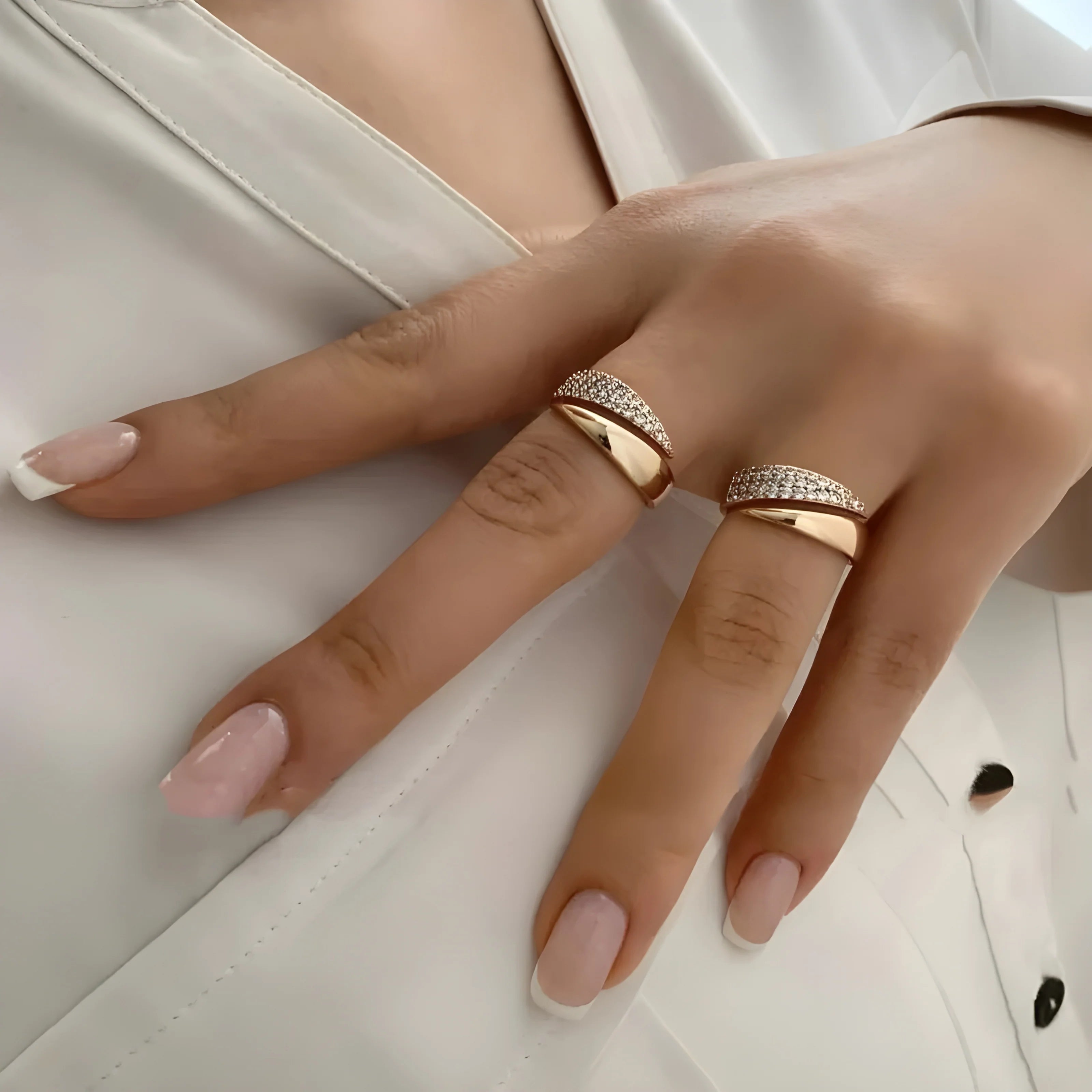 Elegant Adjustable Sparkle Ring